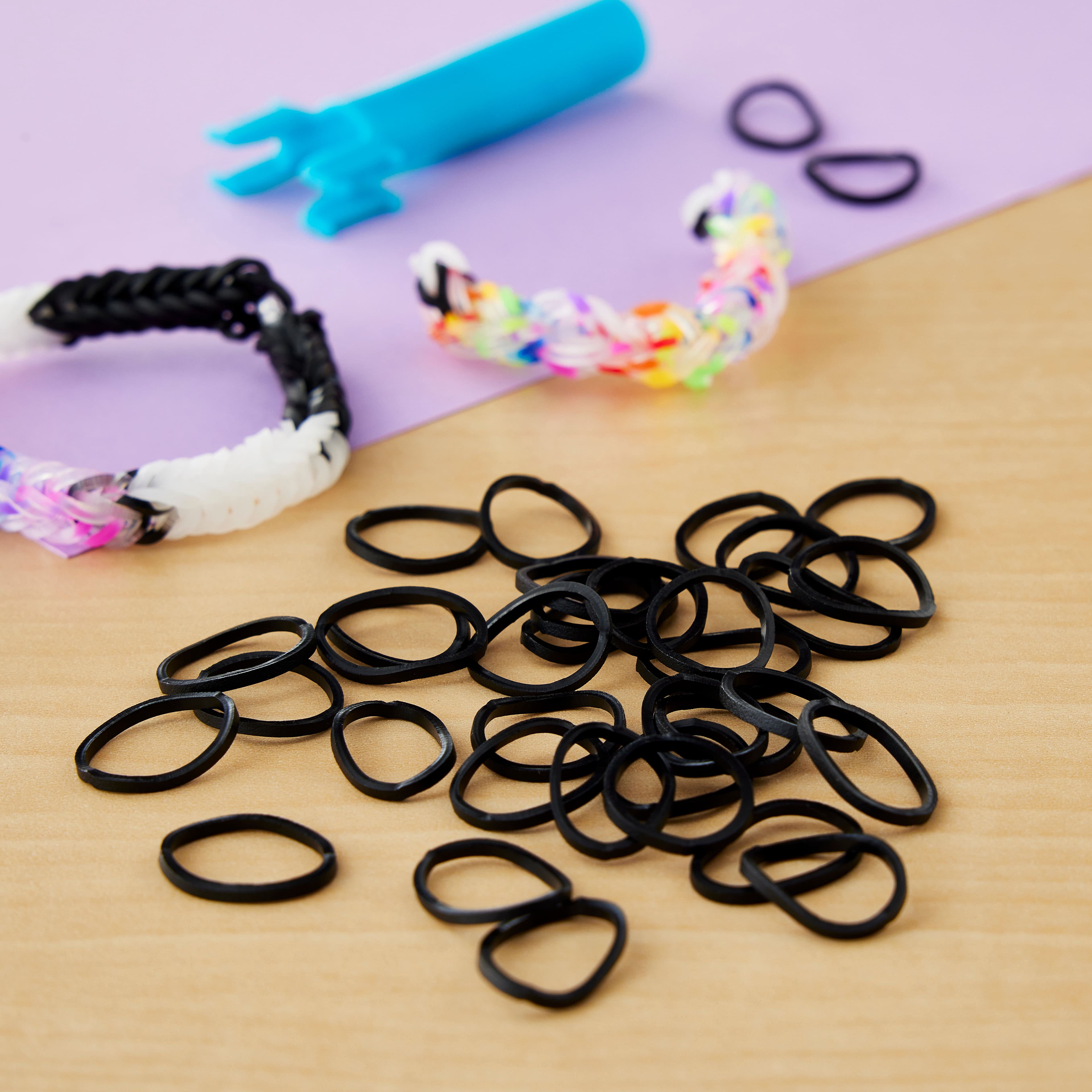 Rainbow Loom Black Refill Bands, 12 Pack