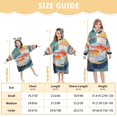 thumbnail image 4 of FORMRS Wearable Blanket Hoodie with Sleeves for Kids Cozy Flannel Sweatshirt, Goldfish Bowl, 4 of 7