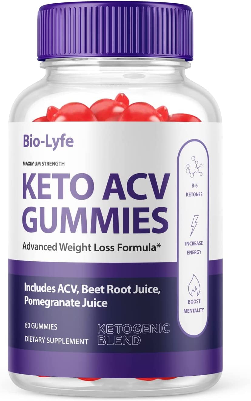 (1 Pack) BioLyfe Keto ACV Gummies - Supplement for Weight Loss - Energy & Focus Boosting Dietary Supplements for Weight Management & Metabolism - Fat Burn - 60 Gummies