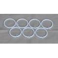 thumbnail image 2 of Urbanest 2.5" Metal Curtain Rod Rings with Eyelets, Fits up to 2″ Rod – Durable Drapery Rings for Smooth Gliding & Secure Grip, 8 Pieces, Glossy White, 2 of 2