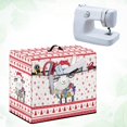 thumbnail image 4 of HELLHERO Christmas Lamb Pattern Sewing Machine Dust Cover and Sewing Essentials Pockets Machine Washable for Housewife, 4 of 8