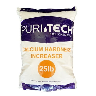 Puri Tech  Powder Pool Chemicals 25 lb Calcium Hardness Increaser Plus for Swimming Pools & Spas