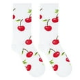 thumbnail image 5 of Cool Socks, Cute Fun Fruit Print Novelty Crew Socks for Women, 5 of 6