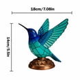 thumbnail image 2 of LED Hummingbird Table Lamp, Blue Stained Glass, 1 Pack Decorative Desktop Accent, for Bedroom Living Room Home Office Decor Accent Night Light, 2 of 6