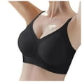 thumbnail image 2 of Bras for Women,Thin Cool Seamless Bra for Large - Soft Jelly Support Design for Breathability and Comfort,Sports Bras for Women,Black,2XL, 2 of 5
