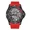 Rubber Red, variant on Business Luxury Mechanical Watch Men Leather Waterproof Automatic Hollow Tourbillon Wristatches Man Clock with Luminous Hand