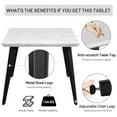 thumbnail image 3 of Homy Casa Dining Table for 4-6 Person - Kitchen Din Table for Kitchen Dining Room, Marble, 3 of 7