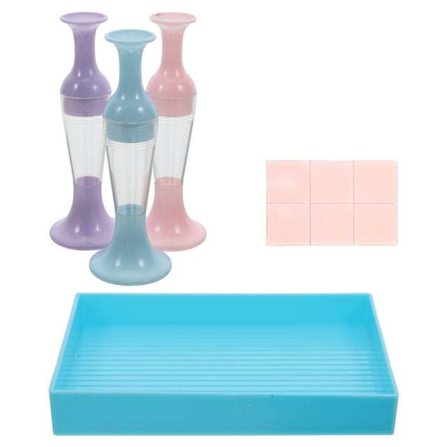 1 Set Flower Pot Shaped Diamond Art Pen Set Diy Nail Art Diamond Art Tools Point Drill Dotting Tool For Crafting For Beginners