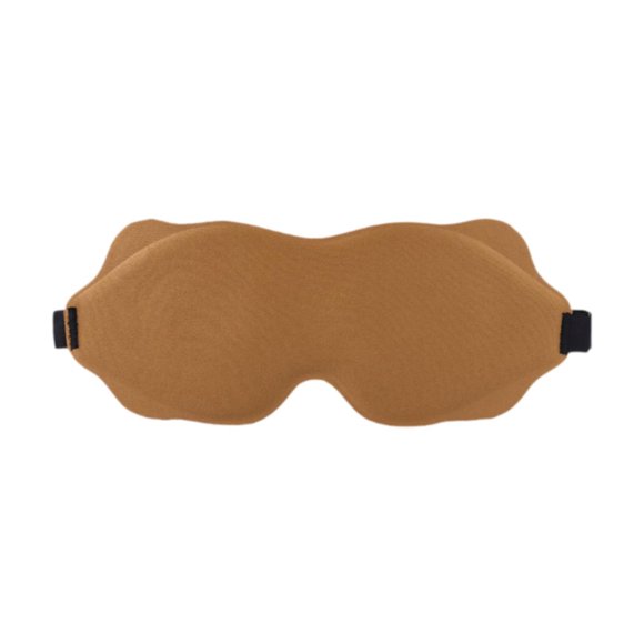 Máscara para dormir, máscara para dormir, ligera, creativa, suave, transpirable, parche para ojos, apagón, venda para los ojos, para el hogar, oficina Caqui