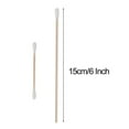 thumbnail image 2 of Mall 200Pcs Long Wooden Handle Cotton Swab Applicator Medical Swab Ear Cleaning Cosmetic Tool Makeup Removal Wound Care Cotton Bud Healthy Round Cotton Tip Swab Bud, 2 of 7
