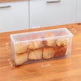 thumbnail image 4 of YWIYIUD 1PC Bread Box Cake Boxes, Cake Container Box with Lid, Cupcake Holder Tray for Dessert arties Bakeries Home Use Design,BuckleSeal Cake Box Container 11inch, 4 of 7