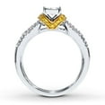 thumbnail image 2 of 1 Carat Princess Diamond Bridal Ring Set for Her, 2 of 3
