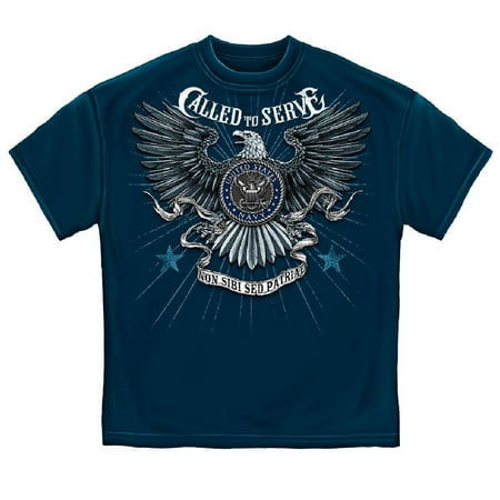 United States Navy Calls - Called to Serve United States Navy T-Shirt by , Navy Blue
