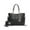 Bonita Black, variant on MKF Collection Bonita Checker Women's Tote Bag with Wristlet Wallet, Vegan Leather 2Pcs Shopper Handbag Set by Mia K - Purple