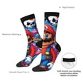 thumbnail image 5 of Lsque Mario Printed Men's Crew Socks, Soft Durable Breathable Moisture-Wicking with Odor Control Cotton socks, 5 of 7