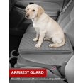 thumbnail image 4 of KBH Center Console Cover for Chevy Silverado GMC Sierra 1999-2007, Avalanche Suburban Tahoe 2002-2006, PU Leather Middle Console Armrest Cover for Truck, Gray (Fits Jump Seat Console Only), 4 of 7