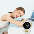 thumbnail image 6 of Kugisaki Alarm Clock with Temperature Display & Nightlight Unique Cute Shape Modern Electronic Clock for Bedroom Home, 6 of 7