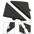 thumbnail image 5 of 1 Pair Car LH&RH Rear Mirror Triangle Trim Plate Fit For Fiat 500 2012-2019 Matte Black Plastic Door Mirror Flag Cover Moldings, 5 of 5