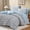 B-Aster Marigold, variant on Blue Classic Puff Floral Queen Comforter Set 7 Pieces,All Seasons Shabby Chic Farmhouse Bed in a Bag,with Wildflowers Fluffy Comforter Sheets Pillowcases Shams