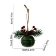 thumbnail image 3 of chaungfeng Mini Iron Christmas Bell Pendants, Colorful Wind Chime Decorations, for Tree Decor, Holiday Display, Gift Exchange, 3 of 6