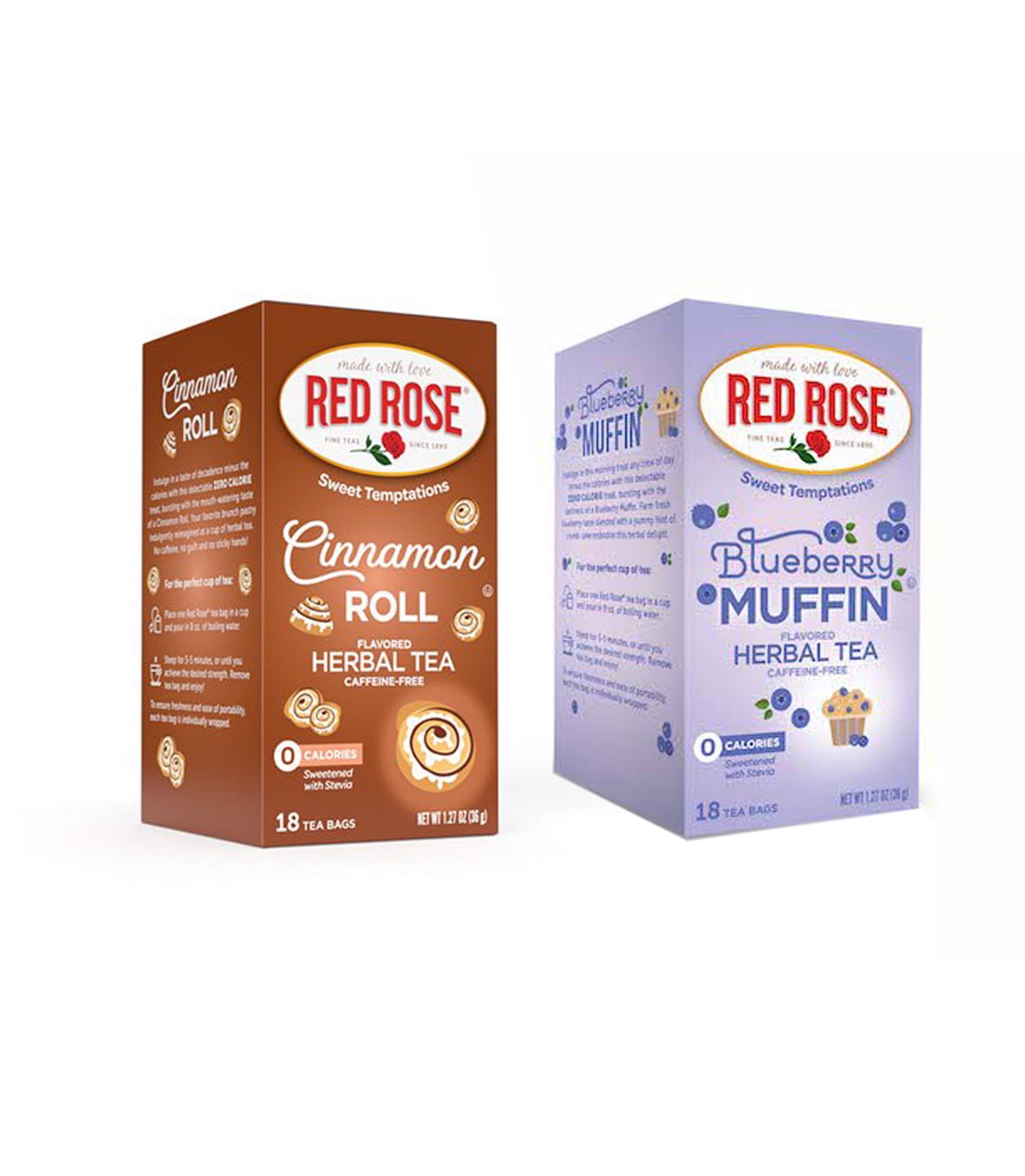 Red Rose Sweet Temptations Blueberry Muffin & Cinnamon Roll Flavored