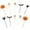 C, variant on Uuiauoio Halloween Cake Picks Plastic Food Decorations Party Supplies Cupcake Toppers Fruit Forks