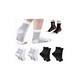 thumbnail image 1 of 4par Deportiva Calcetines Compresión Alivia Fascitis Plantar blanco y negro talla L/XL, 1 of 4