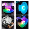thumbnail image 2 of Ventilador De Refrigeración Cup 16 Millones De Colores Cpu Air Cooler 5V Argb Computer Case Fan Glow Top Cover Cable O Motherboard Control Support Cpu Radiator Con 4 Heat Pipes Advancent EL011527-00, 2 of 5