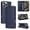 Darkblue, variant on For iPhone 17e 16e Case 6.1", Shockproof Wallet Phone Case for Apple iPhone 17e 16e, RFID Blocking PU Leather Flip Folio Cover with Card Slots & Magnetic Closure for Women Men,Black