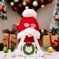 thumbnail image 2 of Esho Swedish Elf Dwarf Santa Dolls Plush Knit Christmas Gnomes Table Stand Decor, 2 of 7