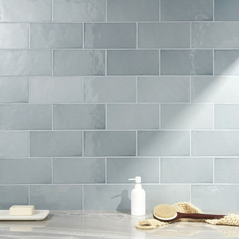 Bond Tile Thames Blue 5 in. x 10 in. Glazed Ceramic Wall Tile (28 Pieces 10.76 Sq. ft. / Box) Bond Tile Thames Blue 5 in. x 10 in. Glazed Ceramic Wall Tile (28 Pieces 10.76 Sq. ft. / Box)