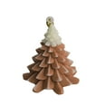 2PCS Room Decor Christmas Tree Shaped Candles Decorative in 6h Burning