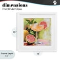 thumbnail image 4 of Stupell Industries Modern Grapefruit Summer Cocktail White Framed Print Under Glass, 16 x 16, by Riley B, 4 of 8