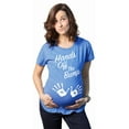 thumbnail image 2 of Maternity Hands Off The Bump Cute Pregnancy Shirt Fun Pregnant Gift Announcement, 2 of 7