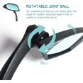 thumbnail image 3 of New Handlebar Bike Mirror Scratchand BlastGlass Lens Rotatable Rearview Mirror Bicycle Mirror ME(Silver Right Side), 3 of 5