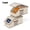 Apricot, variant on odorsTT Dustproof Hat Storage For Baseball Caps, Foldable Hat Box Organizer with Clear Window, Holds 12–24 Hats for Closet Or Travel, Perfect for Seasonal Storage and Display - Grey-2-pack
