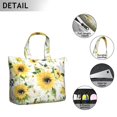 thumbnail image 3 of Sunflower Women's Large Weekend Travel Bag Moving Canvas Handbag Thick Double Layer Beach Weekend Travel Unisex Hospital Maternity Delivery with Toiletry Waterproof, 3 of 5
