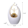 thumbnail image 3 of Fuente de mesa triple pequeña Hi-Line Gift Ltd, LED dorado, 3 of 7