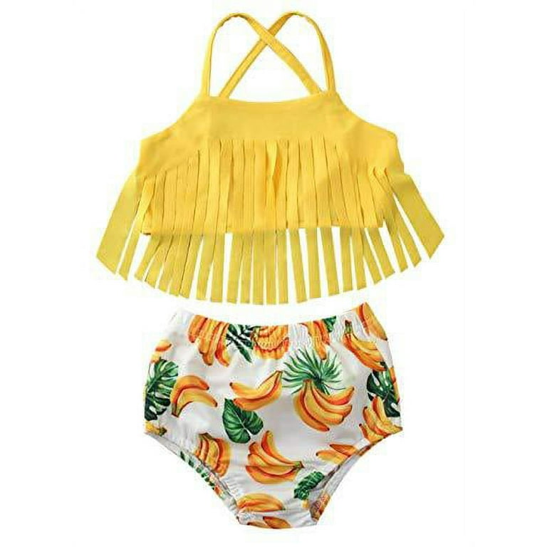 Walmart yellow cheap bathing suit