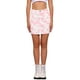 thumbnail image 1 of Faldas cortas casuales de vaquero para mujer Inspire Chic, de cintura alta, con estampado de vaca, color rosa, talla XS, 1 of 6