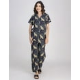thumbnail image 2 of Moomaya Women's Cotton Printed Pajama Set - Soft Button-Down Night Suit With Short Sleeves, 2 of 8