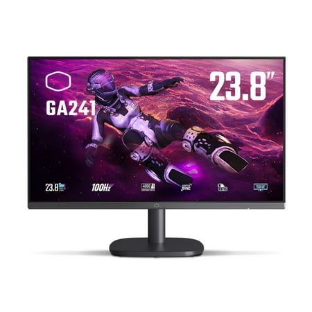 Monitor Gamer Cooler Master Ga241 De 23.8"" (Va, Full Hd, 100Hz, 1Ms, Hdmi Vga, Vesa)