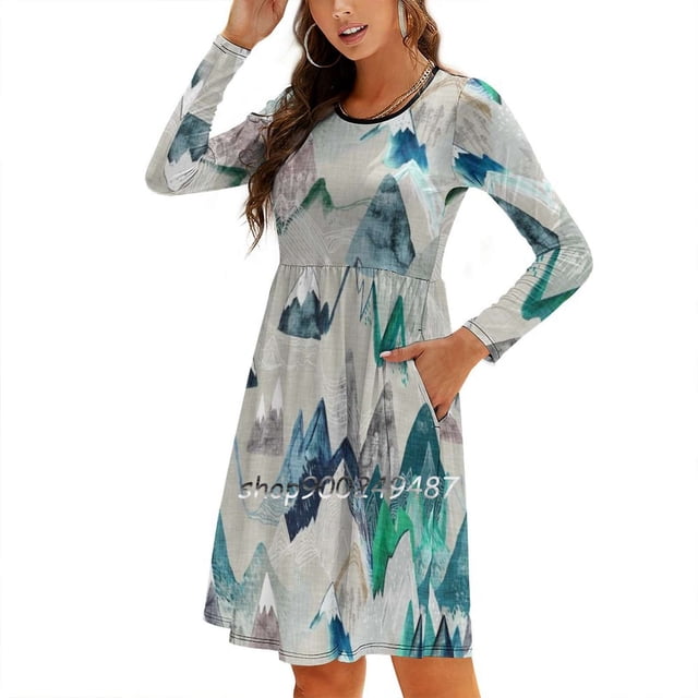 Call Of s ( In Evergreen ) Sweetheart Knot Flared Dress Fashion Design Large Size Loose Dress Mountain Adventure