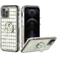 thumbnail image 1 of For Iphone Se287 Trendy Fashion Design Hybrid Case Cover - Ring Stand On Silver, 1 of 3