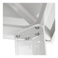 thumbnail image 4 of 24'' Square White Metal Restaurant Patio Dining Table For Indoor or Outdoor Use, 4 of 7