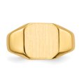 thumbnail image 4 of 14k Yellow Gold 9.5x9.5mm Signet Ring, 4 of 9
