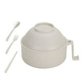 thumbnail image 2 of Ludlz 1 Set Noodle Bowl Microwave Dishwasher Safe Plastic Ramen Bowl Set with Chopsticks Fork Spoon College Dorm Supplies, 2 of 8