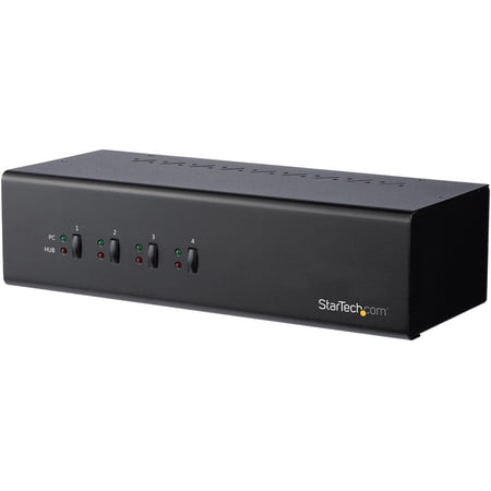 UPC: 0065030858205 | StarTech.com SV431DD2DU3A 4-Port DVI KVM Switch – Dual Monitor – TAA Compliant USB 3.0 KVM Switch