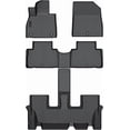 thumbnail image 3 of Auxko All Weather Floor Mats Fit for Hyundai Palisade 7&8 Seat 2020-2024 2025 TPE Rubber Liners Palisade Accessories Set All Season Guard Odorless Anti-Slip Floor Mats, 3 of 9
