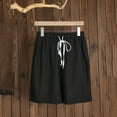 thumbnail image 2 of Vedolay Women's Summer Fashion Drawstring Elastic Waist Wide Leg Loose Shorts,Black S, 2 of 3